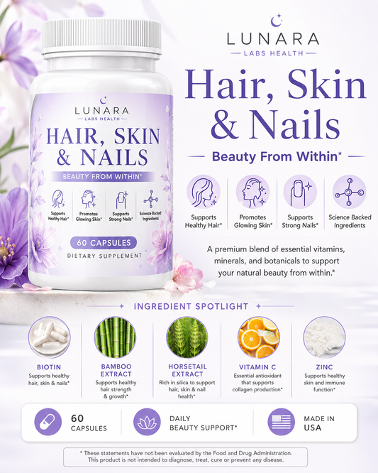 Lunara Health Labs - Hair Skin & Nails Support Supplement