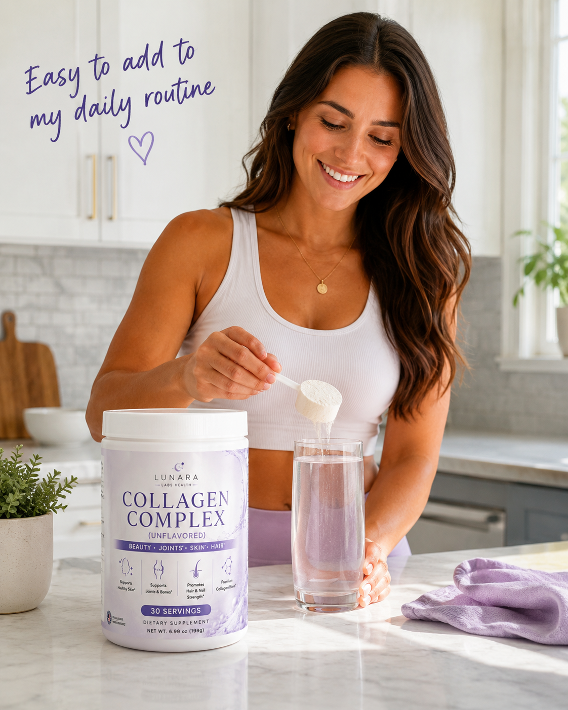 Lunara Labs Collagen Complex Powder — Joints, Skin & Hair Support