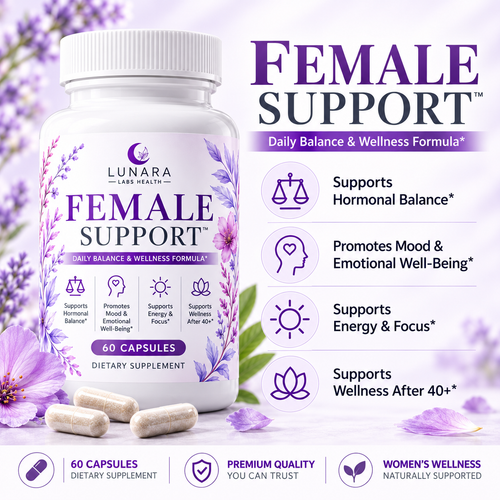 Lunara Labs Female Support — Daily Balance & Vitality Formula for Women